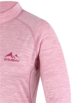 Husky  Merow zips L faded pink, XL Merino termoprádlo tričko 7