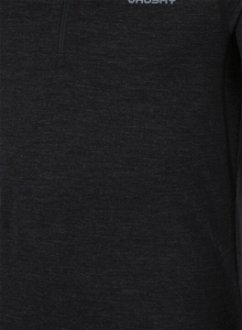 Husky  Merow zips M black, L Merino termoprádlo tričko 5