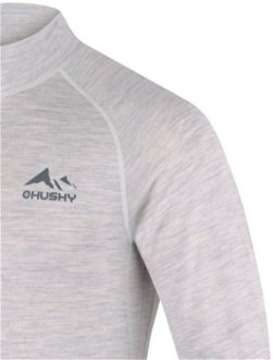 Husky  Merow zips M light grey, L Merino termoprádlo tričko 7