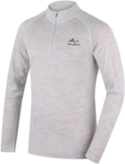 Husky  Merow zips M light grey, XL Merino termoprádlo tričko