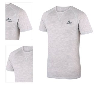 Husky  Mersa M light grey, XL Merino termoprádlo tričko 4