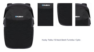 Husky  Pakku 15l black Batoh Turistika / Cyklo 1