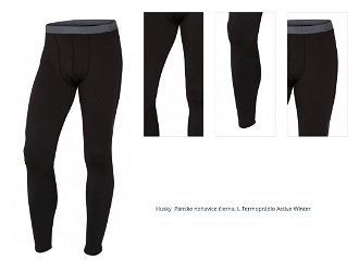 Husky  Pánske nohavice čierna, L Termoprádlo Active Winter 1