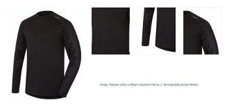 Husky  Pánske tričko s dlhým rukávom čierna, L Termoprádlo Active Winter 1