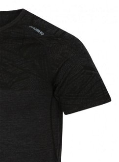 Husky  Pánske tričko s krátkým rukávom čierna, L Merino termoprádlo 7