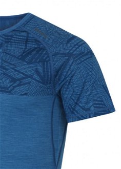 Husky  Pánske tričko s krátkým rukávom tm. modrá, L Merino termoprádlo 7