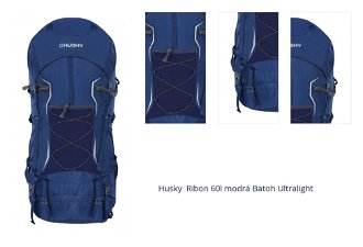 Husky  Ribon 60l modrá Batoh Ultralight 1