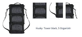 Husky  Tower black, S Organizér 1