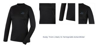 Husky  Tromi L black, XL Termoprádlo Active Winter 1