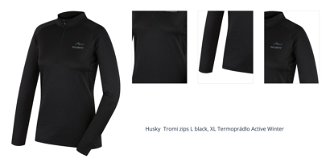 Husky  Tromi zips L black, XL Termoprádlo Active Winter 1