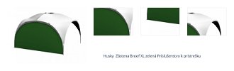 Husky  Zástena Broof XL zelená Príslušenstvo k prístrešku 1