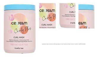 Hydratačná maska na kučeravé a vlnité vlasy Inebrya Ice Cream Curly Plus Curl Mask - 1000 ml (771026370) + darček zadarmo 1