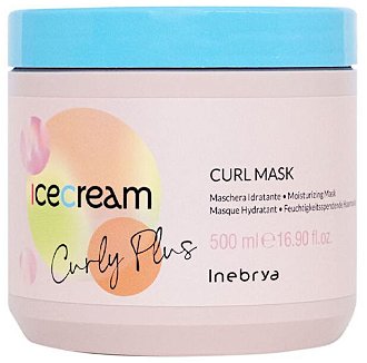 Hydratačná maska na kučeravé a vlnité vlasy Inebrya Ice Cream Curly Plus Curl Mask - 500 ml (771026369) + darček zadarmo 2