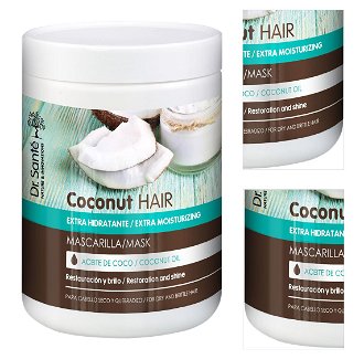 Hydratačná maska pre krehké a suché vlasy Dr. Santé Coconut - 1000 ml (E7623) + DARČEK ZADARMO 3