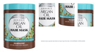 Hydratačná maska s arganovým olejom GlySkinCare Organic Argan Oil Hair Mask - 300 ml (WYR000265) + darček zadarmo 1