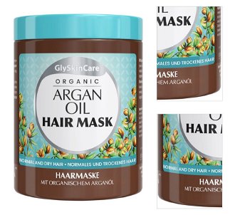 Hydratačná maska s arganovým olejom GlySkinCare Organic Argan Oil Hair Mask - 300 ml (WYR000265) + darček zadarmo 3