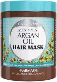 Hydratačná maska s arganovým olejom GlySkinCare Organic Argan Oil Hair Mask - 300 ml (WYR000265) + darček zadarmo 2