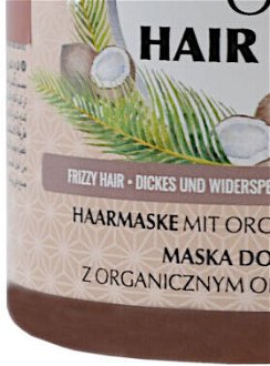 Hydratačná maska s kokosovým olejom GlySkinCare Organic Coconut Oil Hair Mask - 300 ml (WYR000270) + darček zadarmo 8