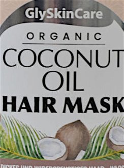 Hydratačná maska s kokosovým olejom GlySkinCare Organic Coconut Oil Hair Mask - 300 ml (WYR000270) + darček zadarmo 5