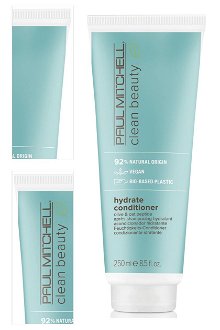Hydratačná starostlivosť pre suché vlasy Paul Mitchell Clean Beauty Hydrate - 250 ml (121122) + darček zadarmo 4