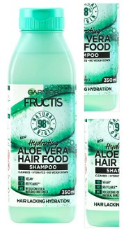 Hydratačný šampón pre normálne a suché vlasy Garnier Fructis Aloe Vera Hair Food - 350 ml + DARČEK ZADARMO 3