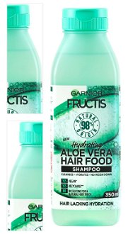 Hydratačný šampón pre normálne a suché vlasy Garnier Fructis Aloe Vera Hair Food - 350 ml + darček zadarmo 4