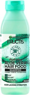 Hydratačný šampón pre normálne a suché vlasy Garnier Fructis Aloe Vera Hair Food - 350 ml + darček zadarmo 2