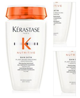 Hydratačný šampón pre suché vlasy Kérastase Nutritive Bain Satin Hydrating Shampoo - 250 ml + darček zadarmo 3