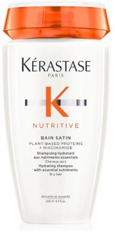Hydratačný šampón pre suché vlasy Kérastase Nutritive Bain Satin Hydrating Shampoo - 250 ml (E4039300) + DARČEK ZADARMO