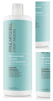 Hydratačný šampón pre suché vlasy Paul Mitchell Clean Beauty Hydrate - 1000 ml (121014) + darček zadarmo 3