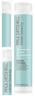 Hydratačný šampón pre suché vlasy Paul Mitchell Clean Beauty Hydrate - 250 ml (121012) + darček zadarmo 4