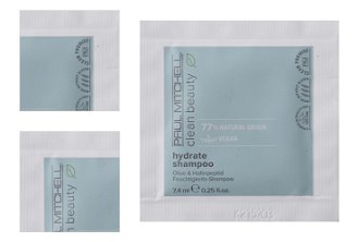 Hydratačný šampón pre suché vlasy Paul Mitchell Clean Beauty Hydrate - 7,4 ml (121019) 4
