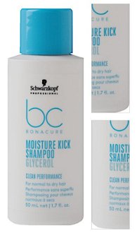 Hydratačný šampón Schwarzkopf Professional BC Bonacure Moisture Kick Shampoo - 50 ml (2709233) 3