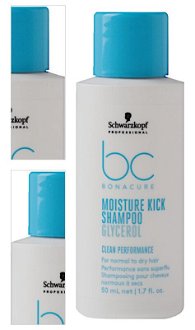 Hydratačný šampón Schwarzkopf Professional BC Bonacure Moisture Kick Shampoo - 50 ml (2709233) 4