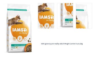 IAMS granuly pre mačky Adult Weight Control kura 2kg 1