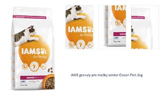 IAMS granuly pre mačky senior Ocean Fish 2kg 1