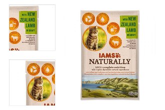IAMS Naturally Adult Cat with New Zealand Lamb in Gravy 85g 4