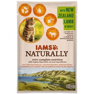 IAMS Naturally Adult Cat with New Zealand Lamb in Gravy 85g 2