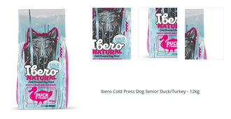 Ibero Cold Press Dog Senior Duck/Turkey - 12kg 1