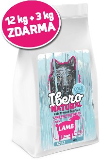 Ibero COLD PRESSED dog  adult   SMALL  LAMB - 3 x (12kg + 3kg GRATIS) 2