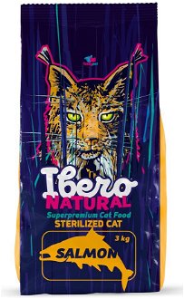 Ibero NATURAL cat STERILIZED - 3x3kg