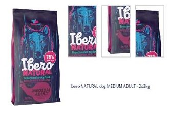Ibero NATURAL dog MEDIUM ADULT - 2x3kg 1