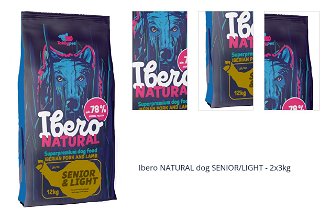Ibero NATURAL dog SENIOR/LIGHT - 2x3kg 1