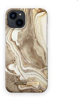 Zadný kryt iDeal Fashion pre Apple iPhone 14, mramorová zlatá