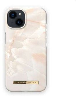 Zadný kryt iDeal Fashion pre Apple iPhone 14, mramorová ružová