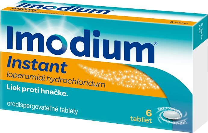 Imodium Instant 2 mg orodispergovateľné tablety, 6 tabliet