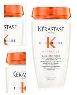Intenzívne vyživujúci šampón pre veľmi suché vlasy Kérastase Nutritive Bain Satin Riche - 250 ml (E4039600) + darček zadarmo 4