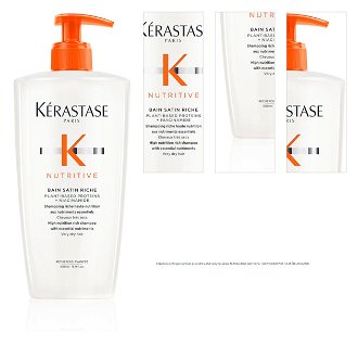 Intenzívne vyživujúci šampón pre veľmi suché vlasy Kérastase Nutritive Bain Satin Riche - 500 ml + darček zadarmo 1