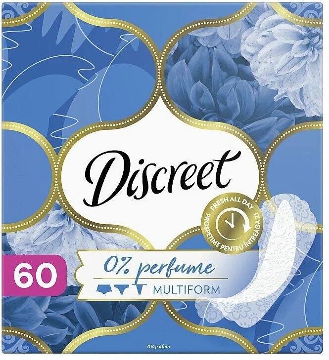 Intímky Discreet Priedušné Multiform bez parfumácie 60ks