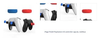 iPega P5029 PlayStation 4/5 krytky na controller, červené/modré 1
